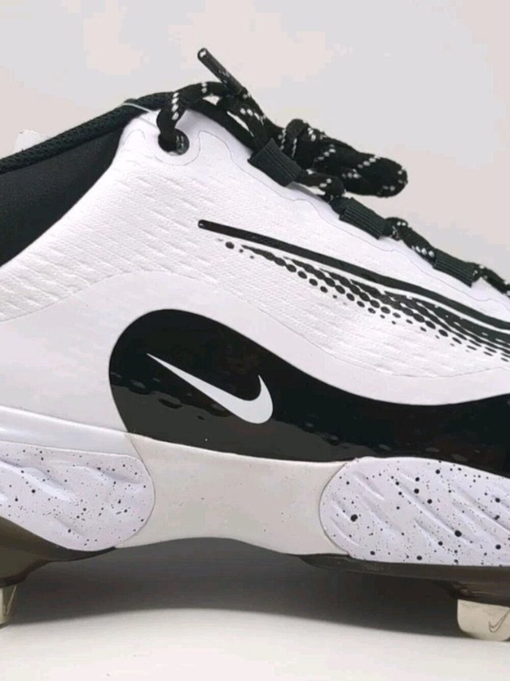 Mens 16 - Nike Baseball Cleats Alpha Huarache Elite IV 4 Low Black White FD2745